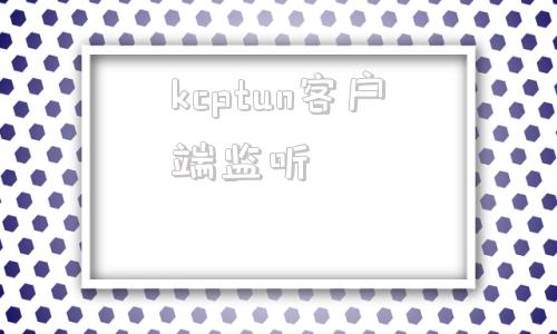 kcptun客户端监听kubectl查看网关端口-第1张图片-太平洋在线下载
